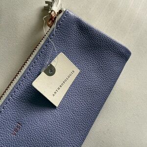 Anthropologie Travel Jewelry Case Organizer Folio – Lavender & Ivory Tassel Zip